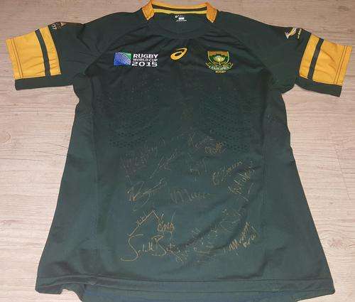2015 Rugby Wold Cup Signed Springbok Jersey