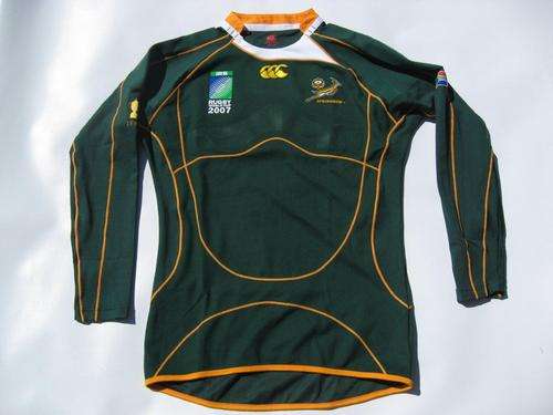 2007 Rugby World Cup Springbok Players Jersey ** RARE**
