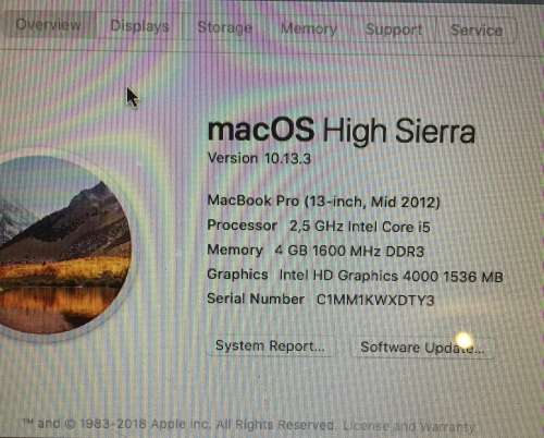 MacBook Pro (13-inch Mid 2012)