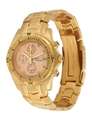 MENS WATCH - CHARLES CONRAD CHALLENGER GOLD CHRONO with 8 REAL Diamonds