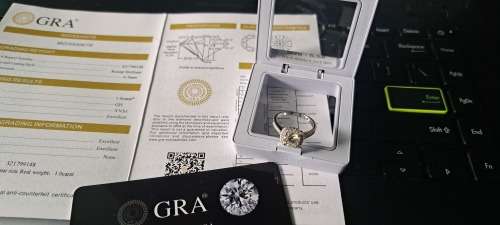 Shiny 1CT Moissanite Square Rings For Women S925 Sterling Silver Wedding Jewelry Size 5.5#