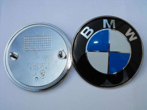 BMW Badge for boot/bonnet, 82mm, 2pin,HIGH QUALITY,  BRAND NEW.FREE TRACKED POSTING.
