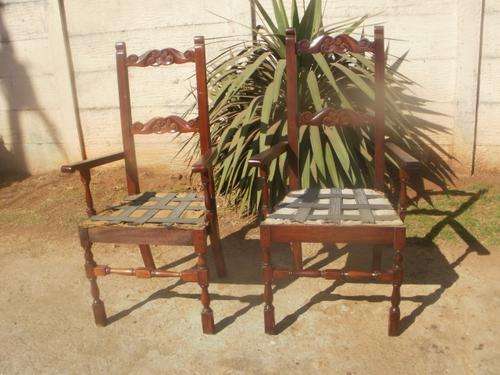 LOVELY PAIR OF OAK CARVERS