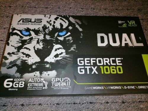 ASUS GeForce GTX1060 6GB graphics card