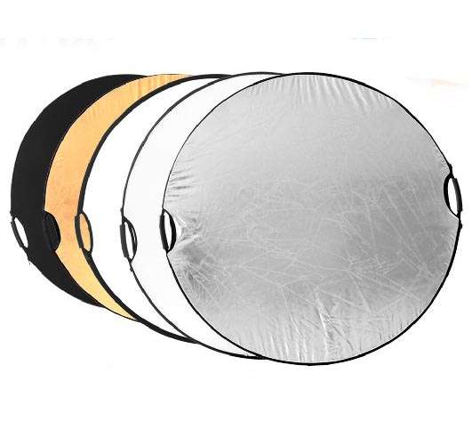 80cm 5-in-1 Collapsible disc Light Multi Reflector With Handle FREE SHIPPING!!