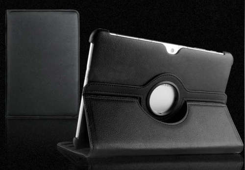 360 Degree Rotating Cover Tablet Case Cover Stand For Samsung Galaxy Note N8000/8010 Black