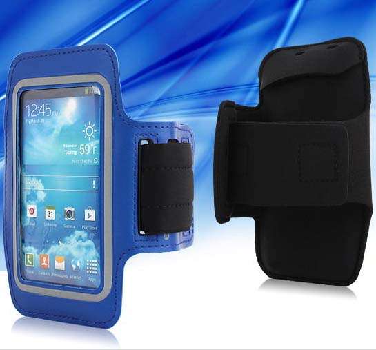 Arm Band Pouch For Samsung Galaxy S4 I9500 - Blue