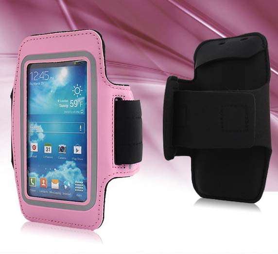Arm Band Pouch For Samsung Galaxy S4 I9500 - Pink