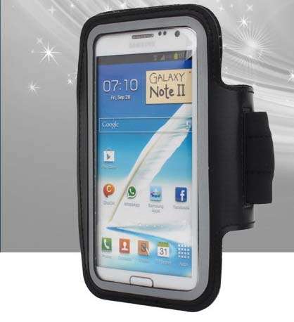 Arm Band Pouch For Samsung Galaxy Note II N7100 - Black