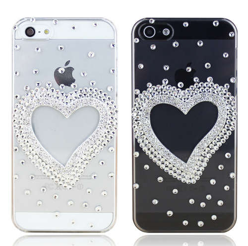 Gorgeous Heart Shape Crystal Cellphone Cover For Iphone 4 Iphone 4s