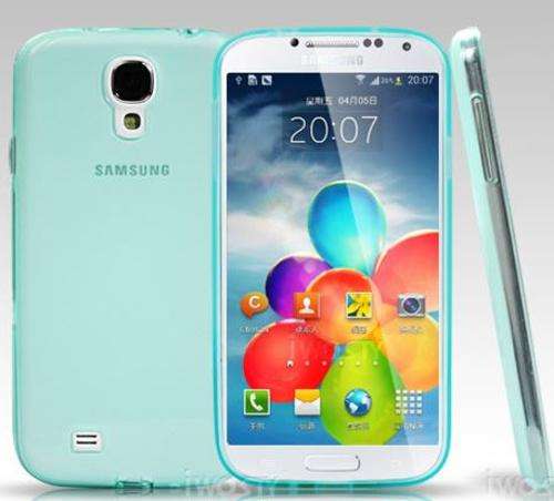 TPU Soft Cellphone Case With Port Dust For Samsung Galaxy S4 I9500 Cellphone Cover - Light Green