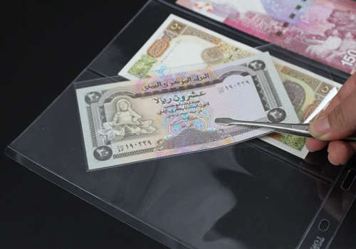 10 x Pages Stamp Bank Note Sleeve A4 Clear 3 Pocket Album Binder Page