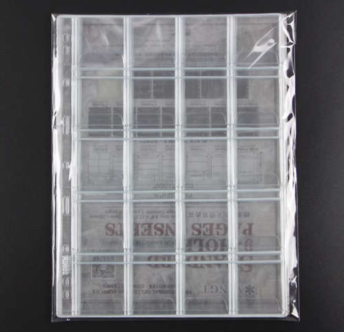 Universal Coin Album Page --A4 20 Pocket Page