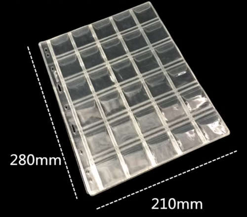 10 x Universal Coin Album Page --A4 30 Pocket Page