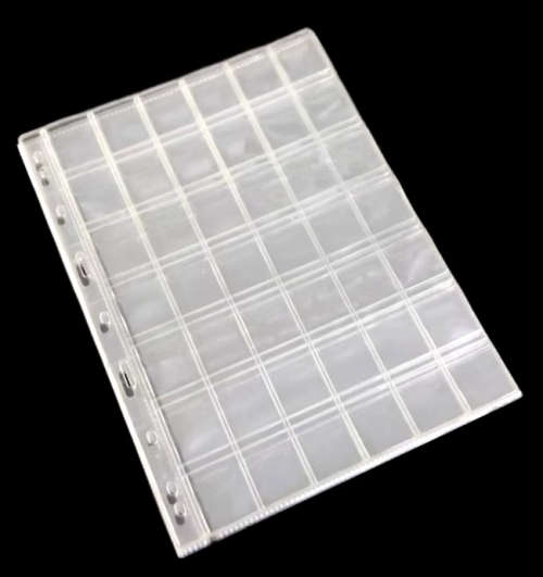 Special-- 9 x Universal Coin Album Page --A4 42 Pocket Page