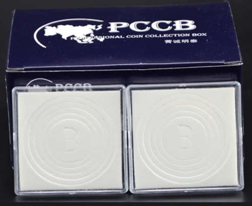 Box of 20 Square Coin Holders Coin Capsules Size A 20/25/30/35/40mm