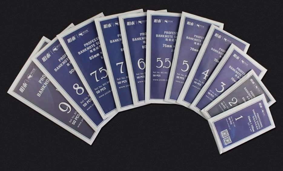 50 x Banknote Sleeve #9 85x180mm