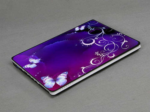 "Beautiful Butterfly" Purple Universal Laptop Skin Notebook Skin For 10.2" to 15" Laptop