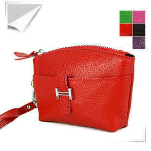 Genuine Leather Purse Key Pouch Cellphone Pouch #3