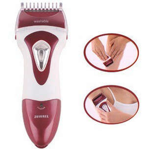 Red Rechargeable Waterproof Lady Shaver