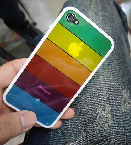 Rainbow Protective Case For Iphone 4 Iphone 4s Protector