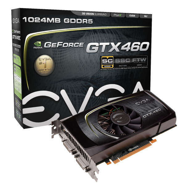 GTX 460 EVGA Geforce Super Clocked EE 1G*As New* PLUS FREE 500Gig SATA 3 HDD Brand NEW