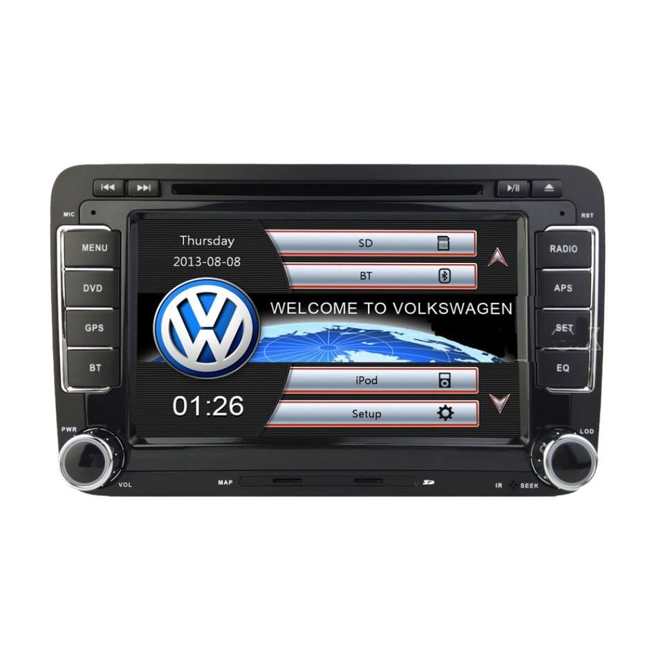 7 Inch VW Car Radio GPS  FREE MAP + REVERSE CAMERA