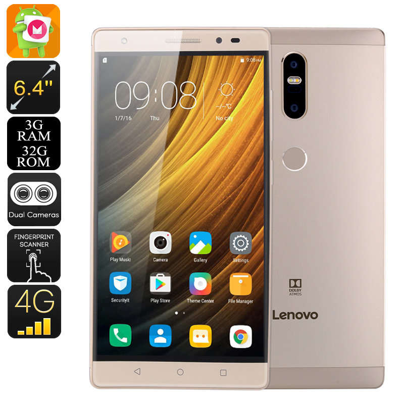 Lenovo Phab 2 Plus Android Smartphone - Android 6.0, 6.44 Inch FHD, 2xSIM, 4G, Octa-Core CPU, 3GB RA
