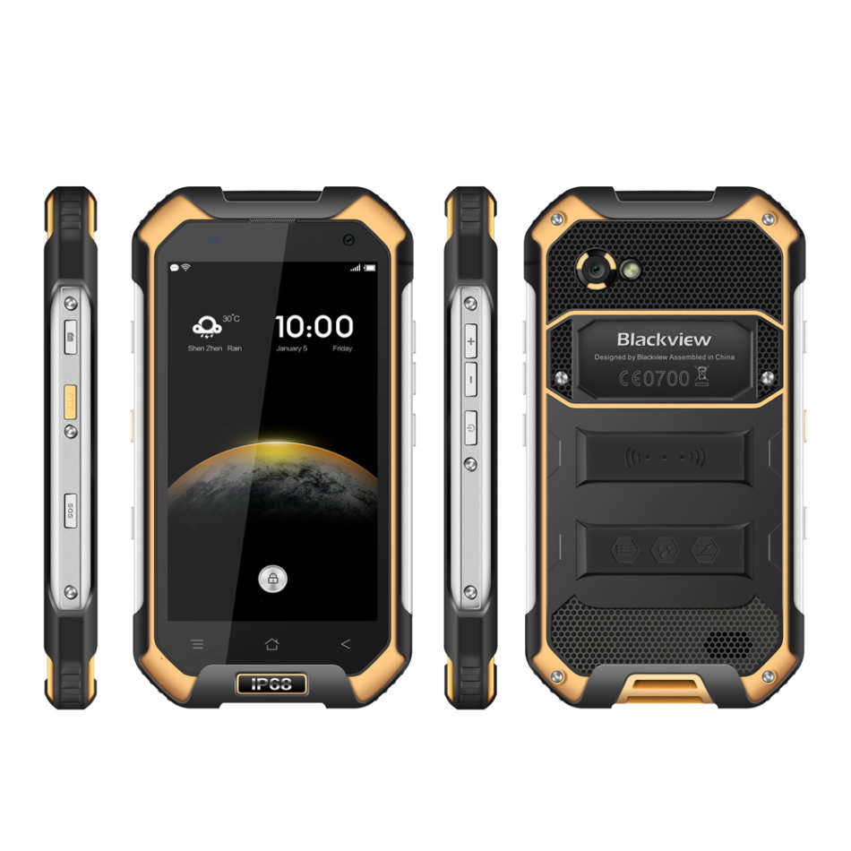 Blackview BV6000S IP68 Smartphone - Android 6.0, Quad Core CPU, 2GB RAM, 4G, Dual SIM, NFC, OTG (Ora