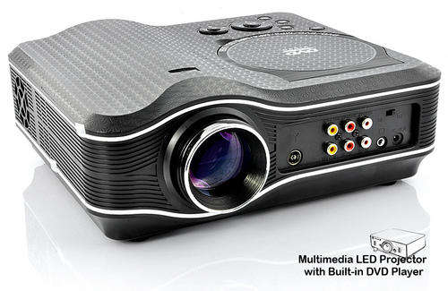 Multimedia LED Projector with Built-in DVD Player