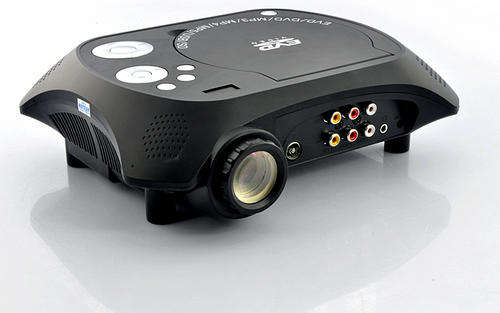 LED Multimedia Projector with DVD Player - 480x320, 20 Lumens, 100:1