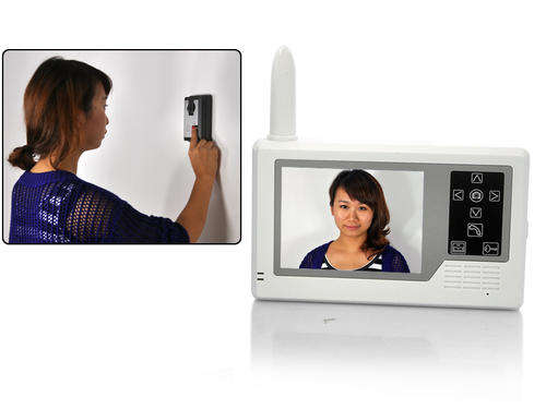 3.5 TFT Wireless Video Intercom Doorbell - 1/4 Inch CMOS, 6 IR LED Lights