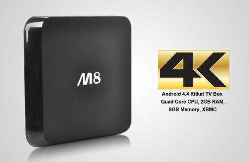 4K Android 4.4 Kitkat TV Box - Quad Core CPU, 2GB RAM, 8GB Internal Memory, XBMC Support