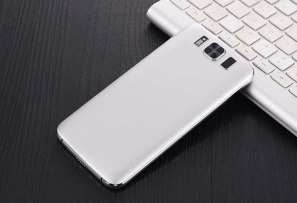 E-Ceros C8 Edge Smartphone - Quad-Core CPU, 3G, Dual-IMEI, Android 6.0, 5.5-Inch Display SILVER