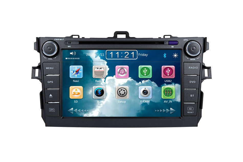 8 inch Toyota Corolla Car Radio GPS Bluetooth DVD
