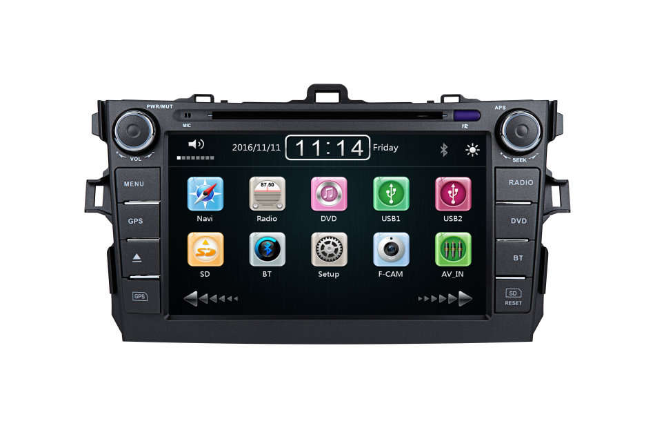 8 inch Toyota Corolla Car Radio GPS Bluetooth DVD