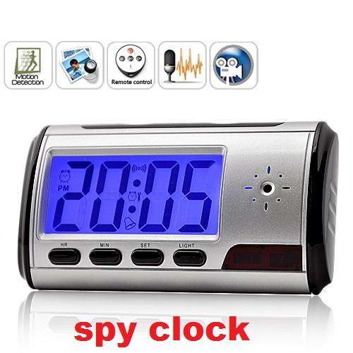 Digital Spy Camera Clock with Remote Control and Motion Detection