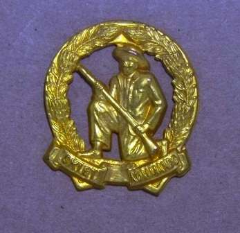 Skiet Kommando (Skiet Piet)  Gilded Cap Badge