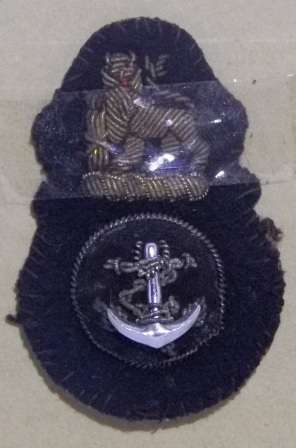 SA Navy Embroidered Cap Badge