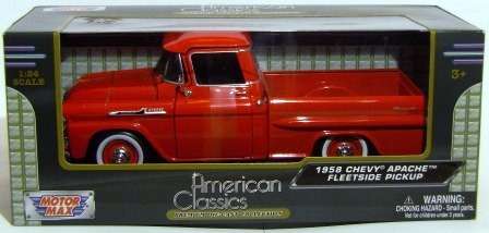 1:24 AMERICAN CLASSICS - 1958 Chevy Apache Fleetside Pickup