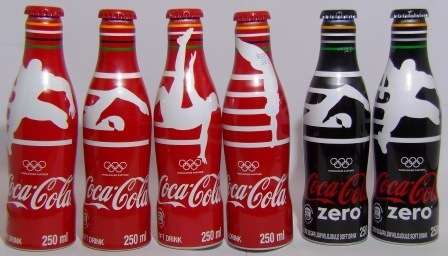 Collectors Item - Coca Cola Zero Aluminium Bottle - FULL SET - 2016 Olympics