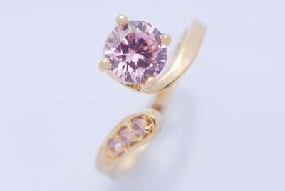 Amethyst 9K gold filled ring size 7.5
