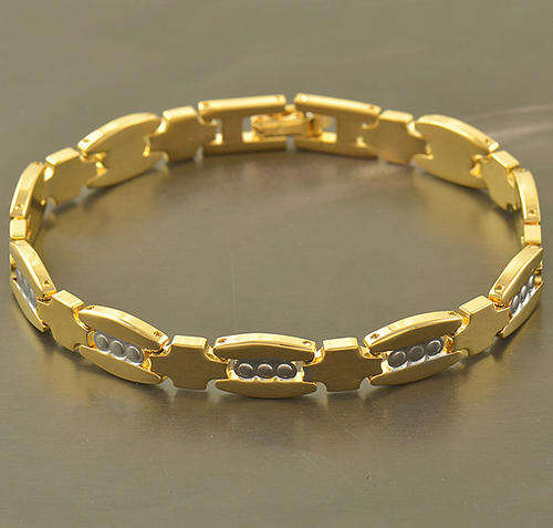 9k gold filled 2 tone bracelet