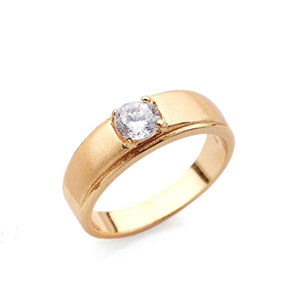 Gold filled cubic zirconia ring size 8