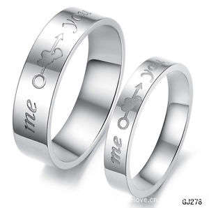 Lover cupid stainless steel ring size 6