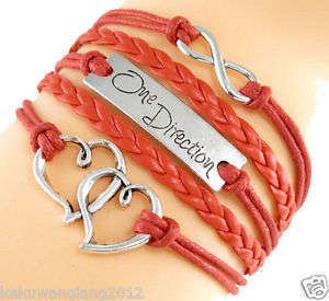 Red infinity bracelet