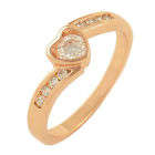 Rose gold filled cubic zirconia ring size 8