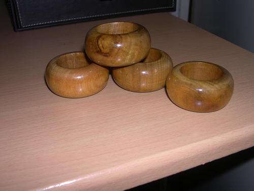 Wooden serviette rings