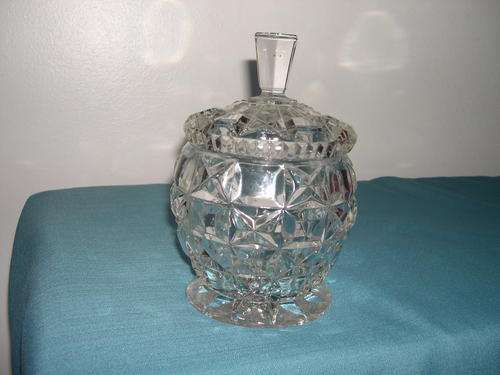Cut glass sweet jar