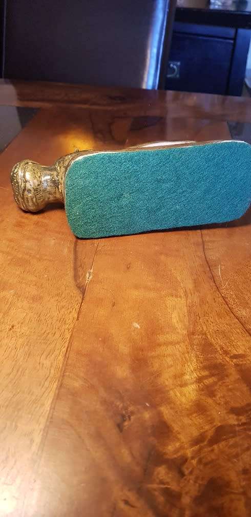 Two Bronze Cast Resin Hippos